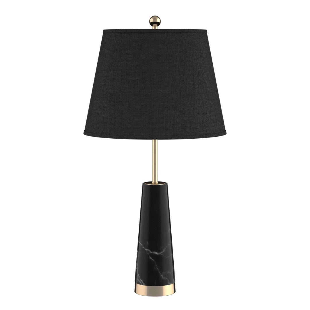 SOGA 68cm Black Marble Bedside Desk Table Lamp Living Room Shade with Cone Shape Base $ 277.90