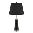 SOGA 68cm Black Marble Bedside Desk Table Lamp Living Room Shade with Cone Shape Base $ 277.90