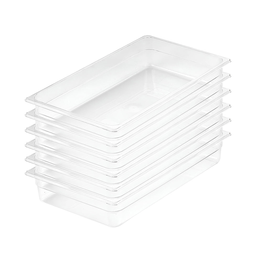 SOGA 100mm Clear Gastronorm GN Pan 1/1 Food Tray Storage Bundle of 6 $ 265.50