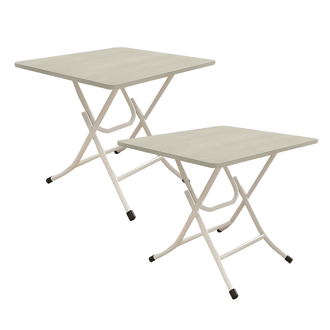 SOGA 2X Wood-Colored Dining Table Portable Square Surface Space Saving Folding Desk Home Decor $ 129.50