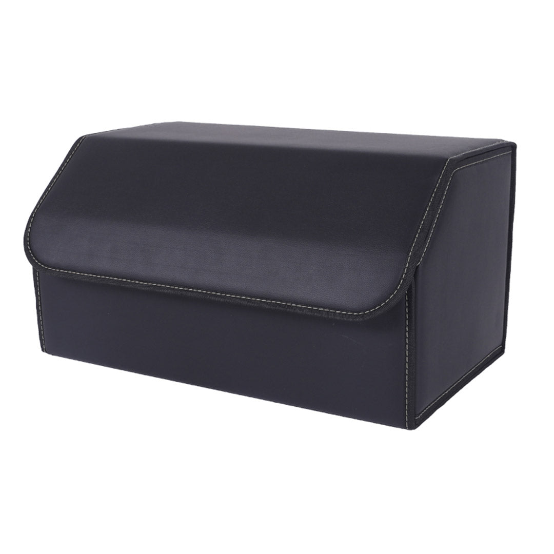 SOGA Leather Car Boot Collapsible Foldable Trunk Cargo Organizer Portable Storage Box Black Large $ 44.50