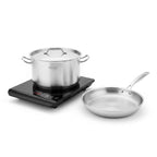 SOGA Kitchenware Bundle – 35.5cm Smart Induction Cooktop, 26cm Fry Pan & 9L Stock Pot $ 296