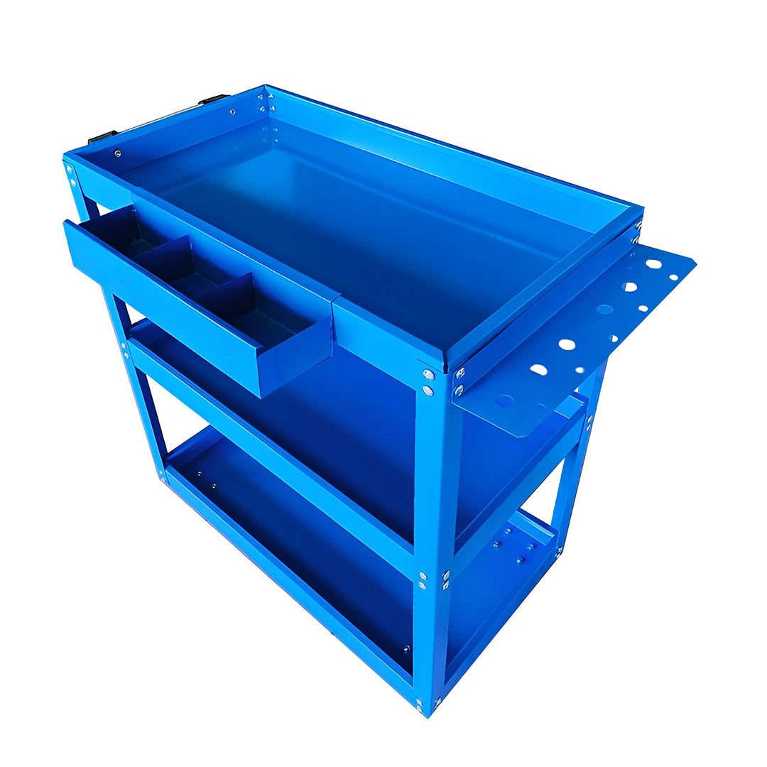 SOGA 3 Tier Tool Storage Cart Portable Service Utility Heavy Duty Mobile Trolley Blue $ 133.50