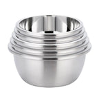SOGA 5Pcs Deepen Polished Stainless Steel Stackable Baking Washing Mixing Bowls Set Food Storage Basin $ 66.90