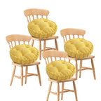 SOGA 4X Yellow Round Cushion Soft Leaning Plush Backrest Throw Seat Pillow Home Office Decor $ 84.50