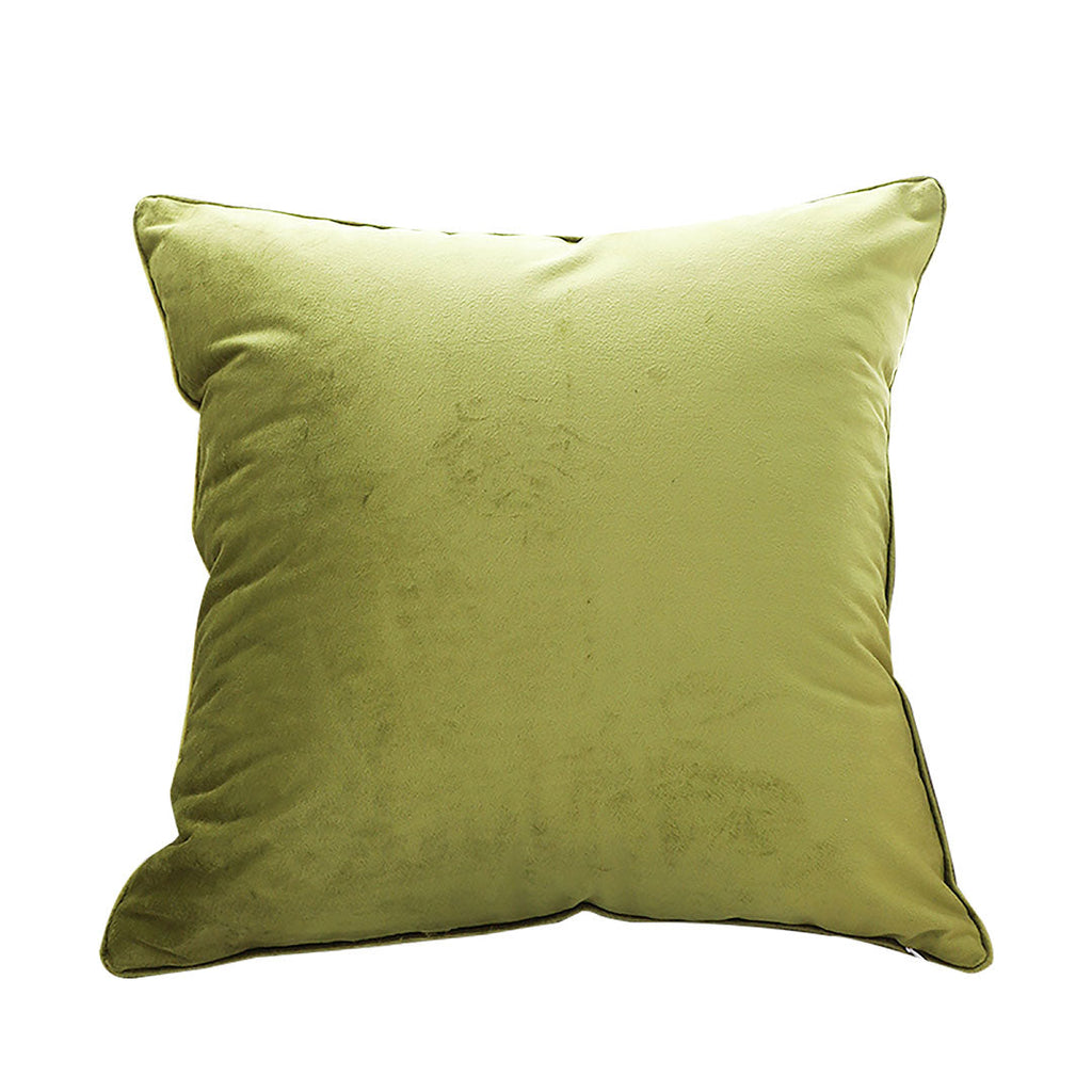 SOGA 45cm Subtle Fluorescent Green Foliage Velvet Square Throw Pillow $ 46.90