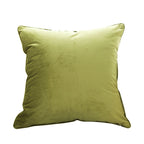 SOGA 45cm Subtle Fluorescent Green Foliage Velvet Square Throw Pillow $ 46.90