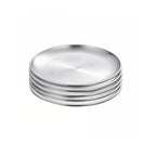 SOGA 17cm Premium Silver Grilling Plate Durable Heat Resistant Perfect for BBQs and Outdoor Cooking Kitchen Essential $ 35.50