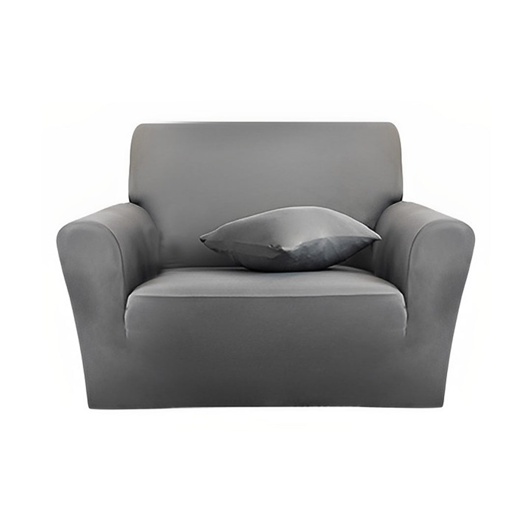 SOGA 1-Seater Grey Sofa Cover Couch Protector High Stretch Lounge Slipcover Home Decor $ 35.50