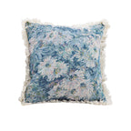 SOGA 45cm Oil Painting Shabby Chic Style Handmade Full Floral Needlepoint Throw Pillow $ 55.50