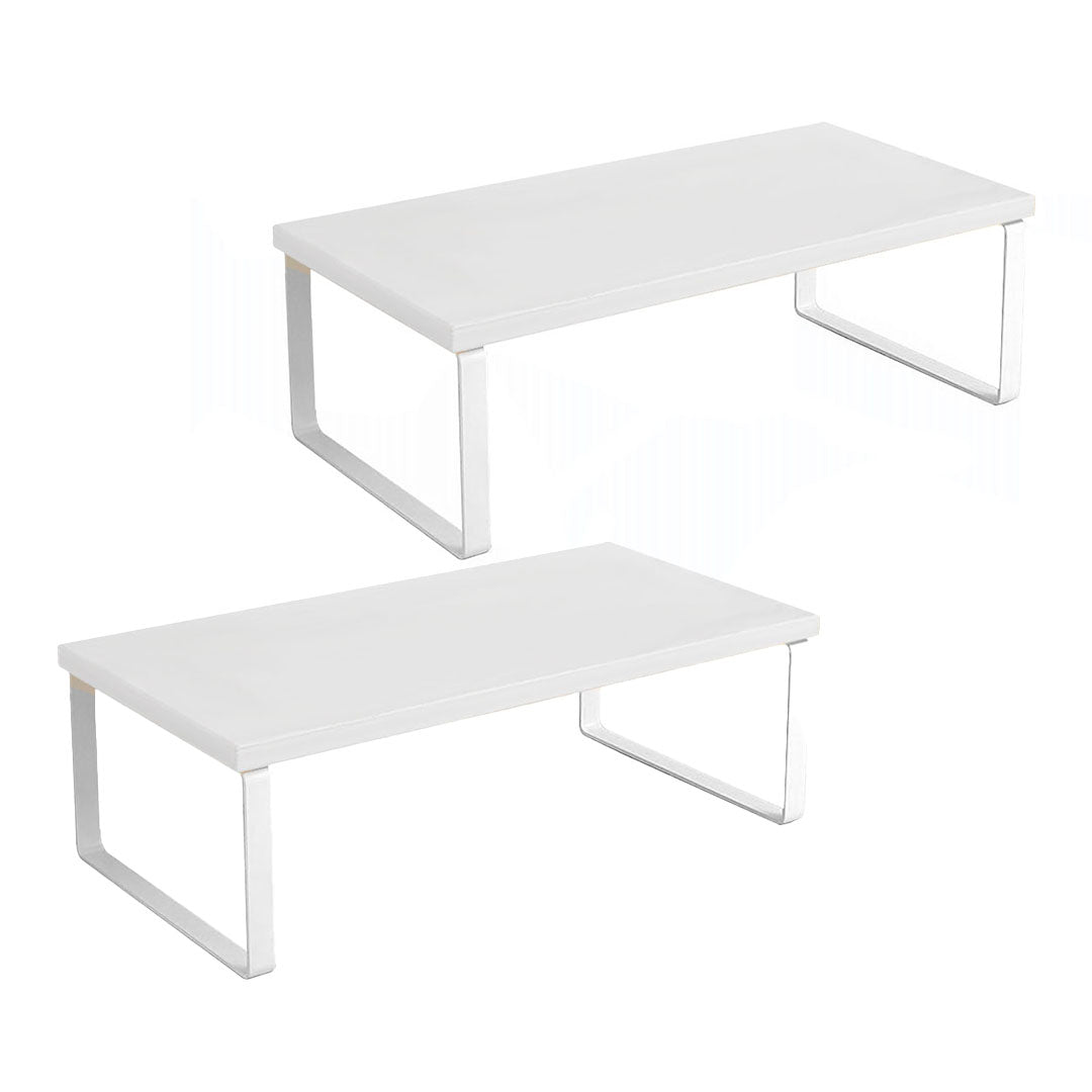 SOGA 2X50cm White Computer Monitor Elevated Stand Desktop Support Station Rack $ 73.50