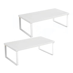 SOGA 2X50cm White Computer Monitor Elevated Stand Desktop Support Station Rack $ 73.50