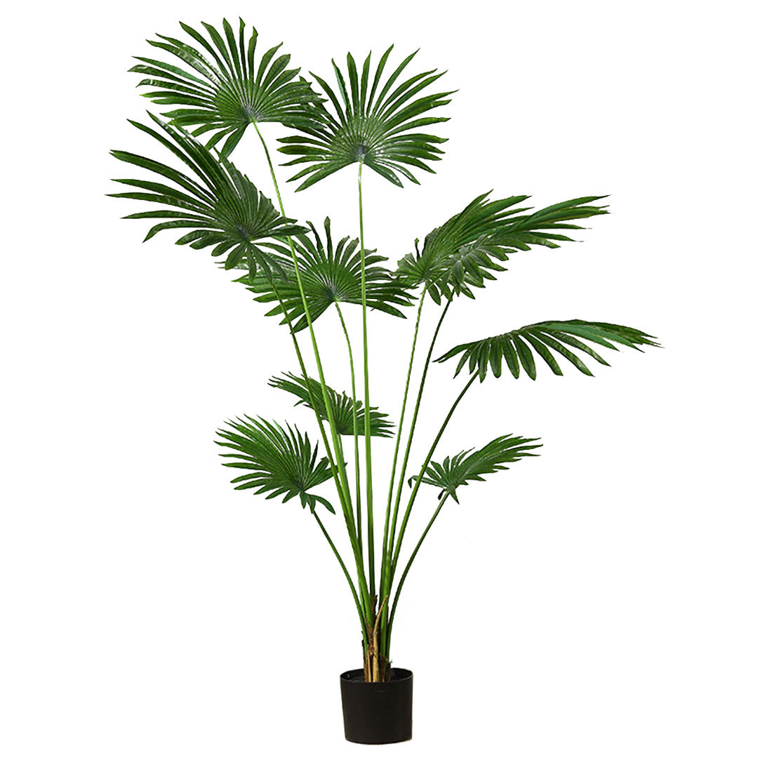 SOGA 180cm Artificial Natural Green Fan Palm Tree Fake Tropical Indoor Plant Home Office Decor $ 211.50