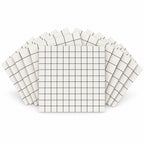 SOGA Peel & Stick Floor and Wall Tiles 60 x 60cm 10 Pack White Grid Tile Look