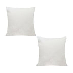 SOGA 2X 50cm White Throw Pillow Premium Polyester Fiber and Cotton for Home Decor
