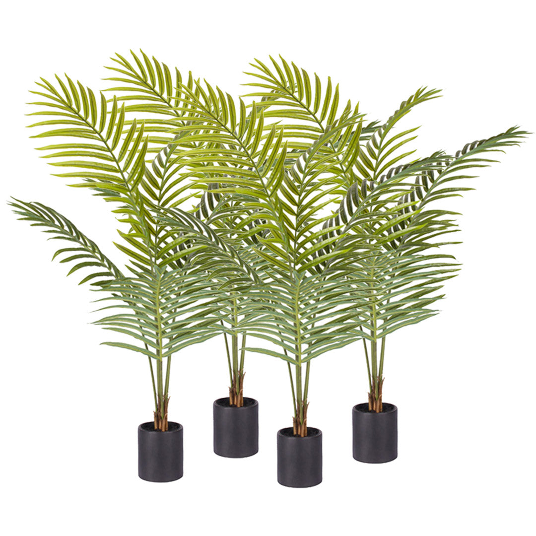 SOGA 4X 120cm Green Artificial Indoor Rogue Areca Palm Tree Fake Tropical Plant Home Office Decor $ 464.50