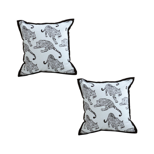 SOGA 2X 45cm Throw Pillow White Leopard Light Luxury Decorative Cushion for Living Room $ 101.50