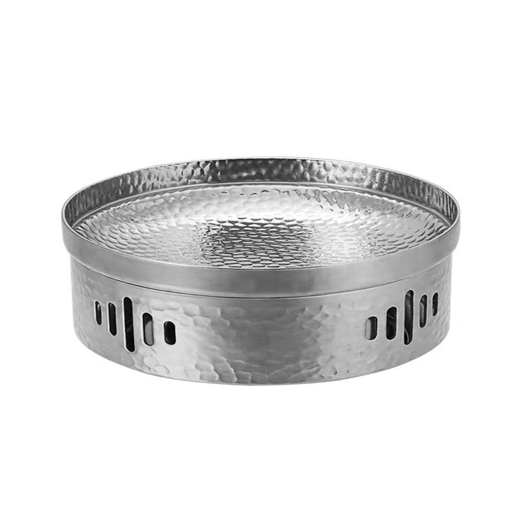 SOGA 28cm Hammered Texture Dry Pot in Natural Silver Color a Kitchen Essential $ 88.90