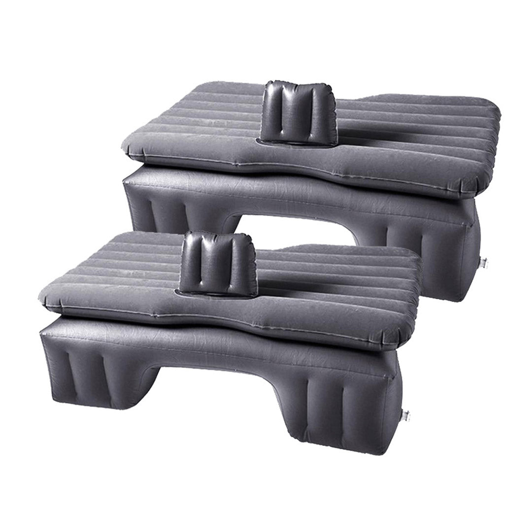 SOGA 2X Inflatable Car Mattress Portable Travel Camping Air Bed Rest Sleeping Bed Grey $ 129.50