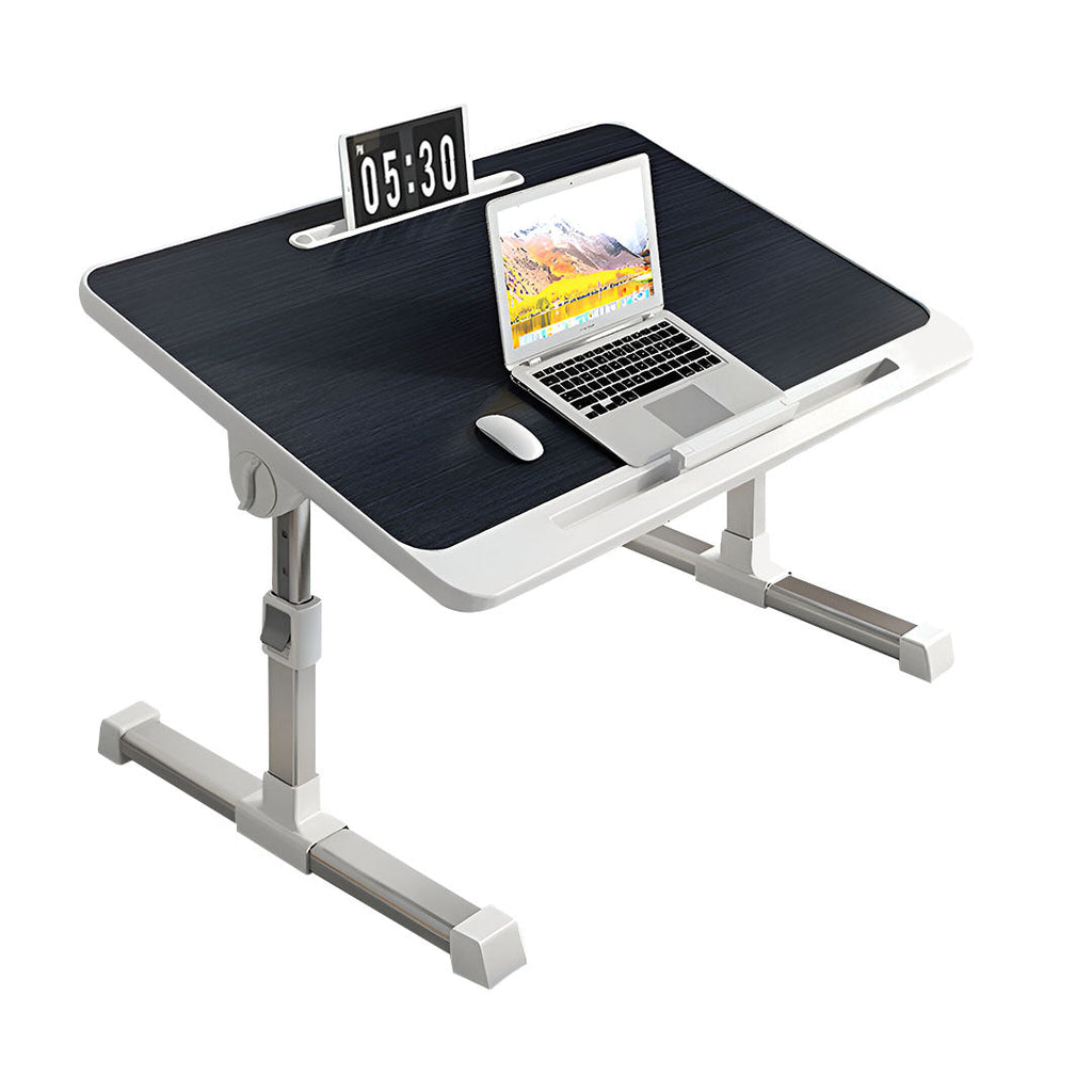 SOGA 60X40cm Black Small Laptop Bed Portable Foldable Study Table Adjustable $ 77.90