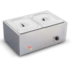 SOGA Stainless Steel 2 X 1/2 GN Pan Electric Bain-Marie Food Warmer with Lid $ 433.50