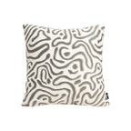 SOGA 50cm Gray White Abstract Swirl Pattern Decorative Throw Pillow $ 72.50