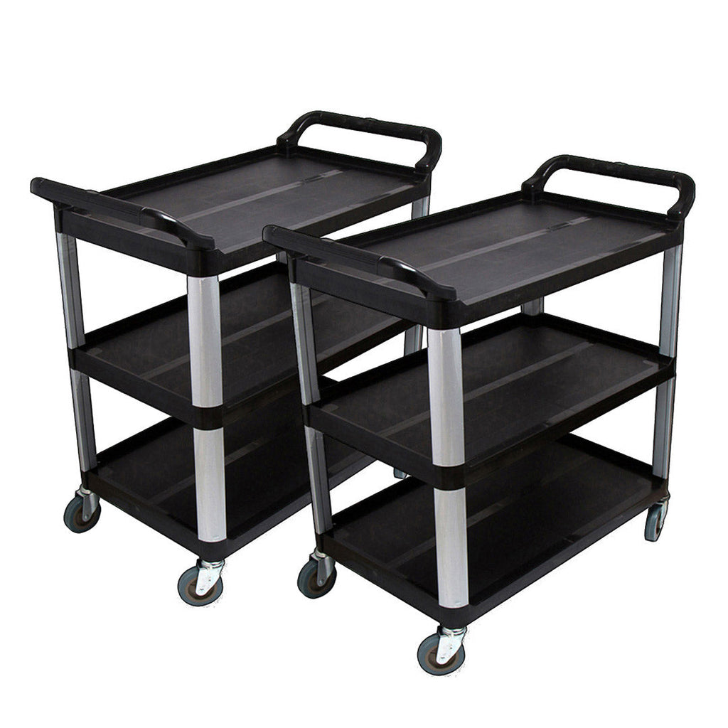 SOGA 2x 3 Tier Food Trolley Food Waste Cart Food Utility Mechanic Kitchen Small $ 435.50