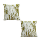SOGA 2X 50cm Throw Pillow White and Olive Green Deluxe Polyester Fiber and Cotton for Home Decor $ 137.90