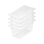 SOGA 150mm Clear Gastronorm GN Pan 1/3 Food Tray Storage Bundle of 4 $ 116.50