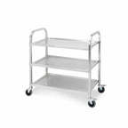 SOGA 3 Tier Stainless Steel Kitchen Dinning Food Cart Trolley Utility Size 85x45x90cm Medium $ 236.90