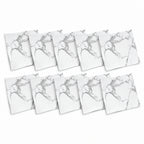 SOGA Peel & Stick Floor and Wall Tiles 30 x 30cm 10 Pack White Grey Faux Marble