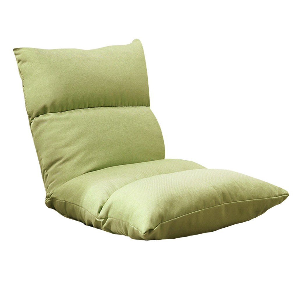 SOGA Lounge Floor Recliner Adjustable Lazy Sofa Bed Folding Game Chair Yellow Green $ 94.50