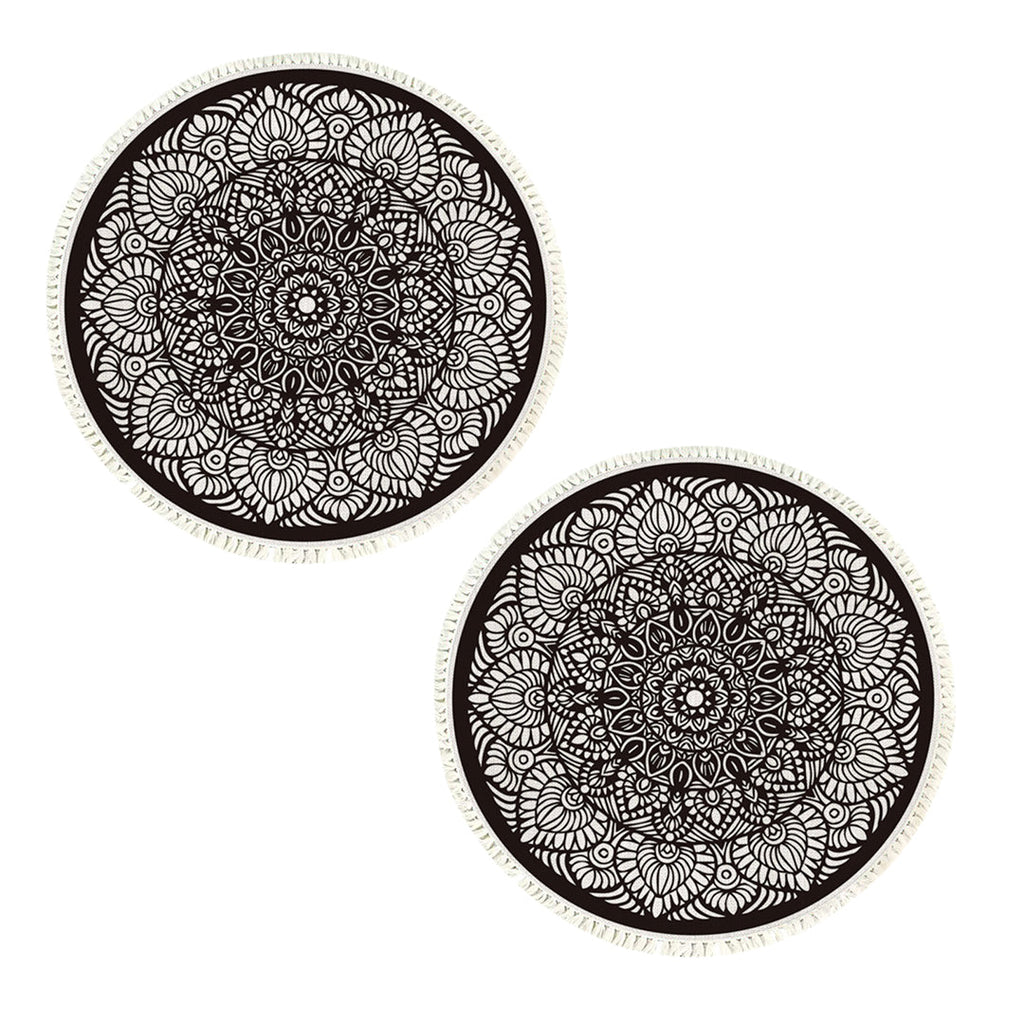 SOGA 2X 120cm Mandala Modern Ethnic Tassel Print Anti-slip Doormat, Home Decor $ 142.50