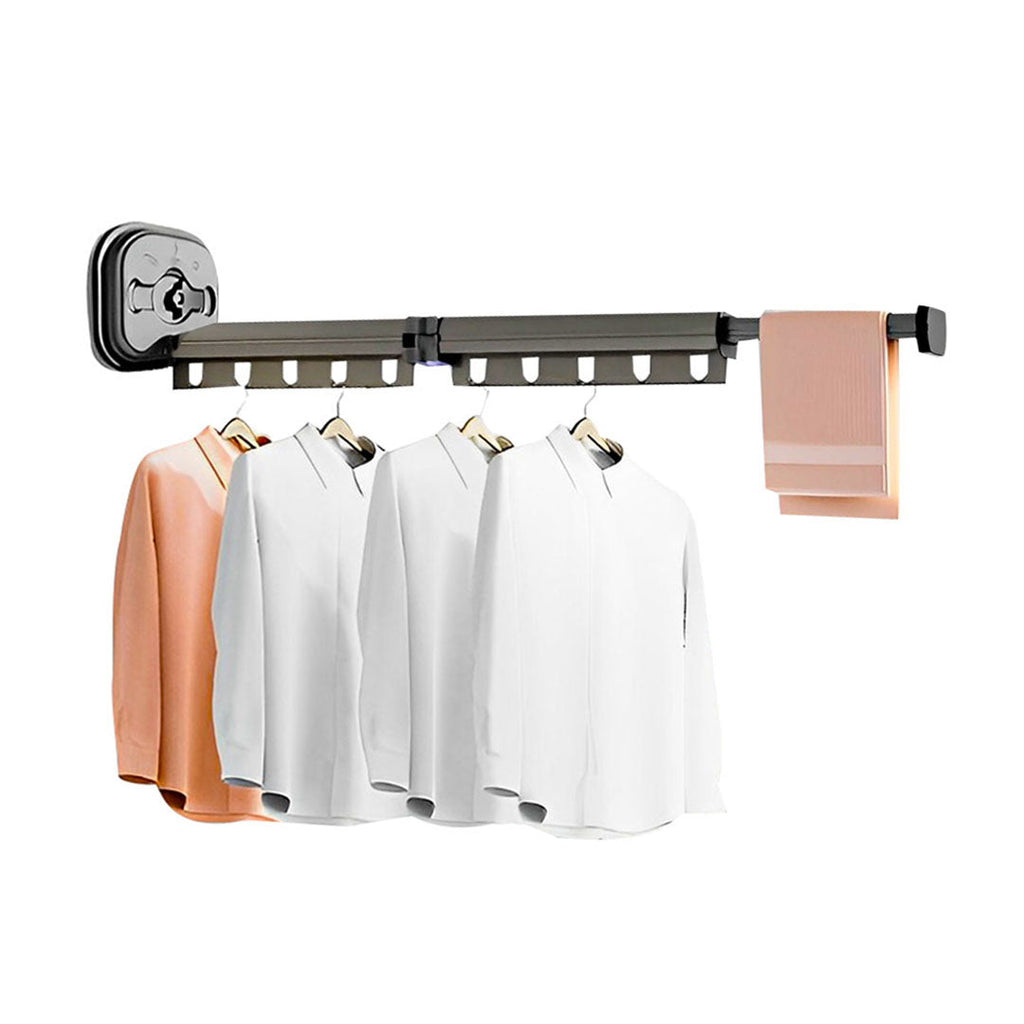 SOGA 93.2cm Wall-Mounted Clothing Dry Rack Retractable Space-Saving Foldable Hanger $ 83.50