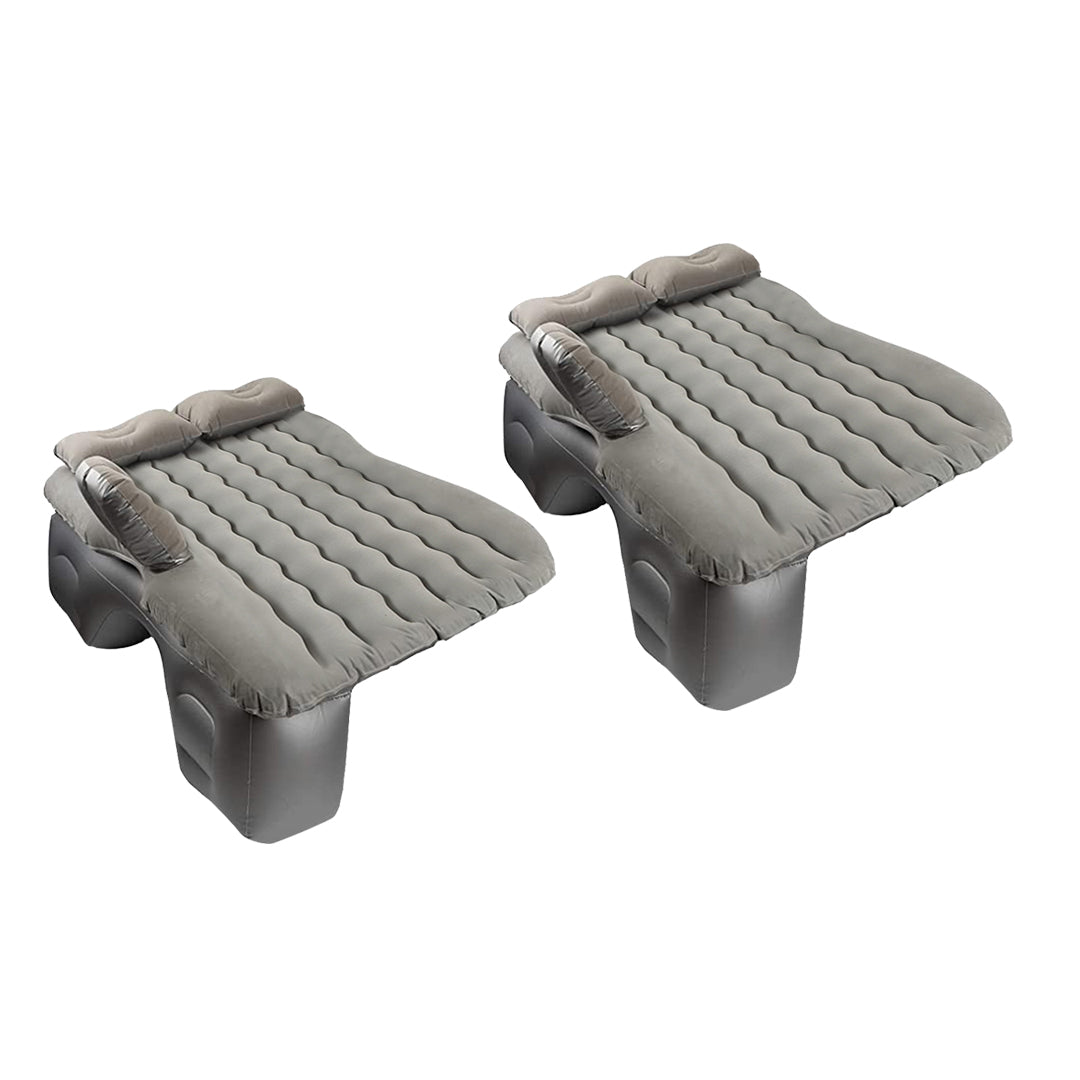 SOGA 2X Grey Ripple Inflatable Car Mattress Portable Camping Air Bed Travel Sleeping Kit Essentials $ 151.50