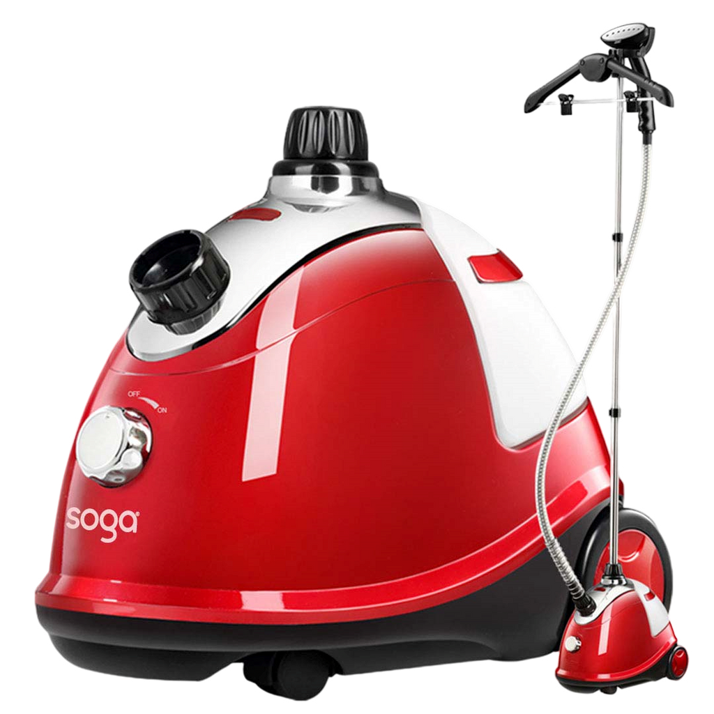 SOGA Garment Steamer Portable Cleaner Steam Iron Red