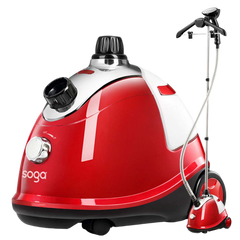 SOGA Garment Steamer Portable Cleaner Steam Iron Red