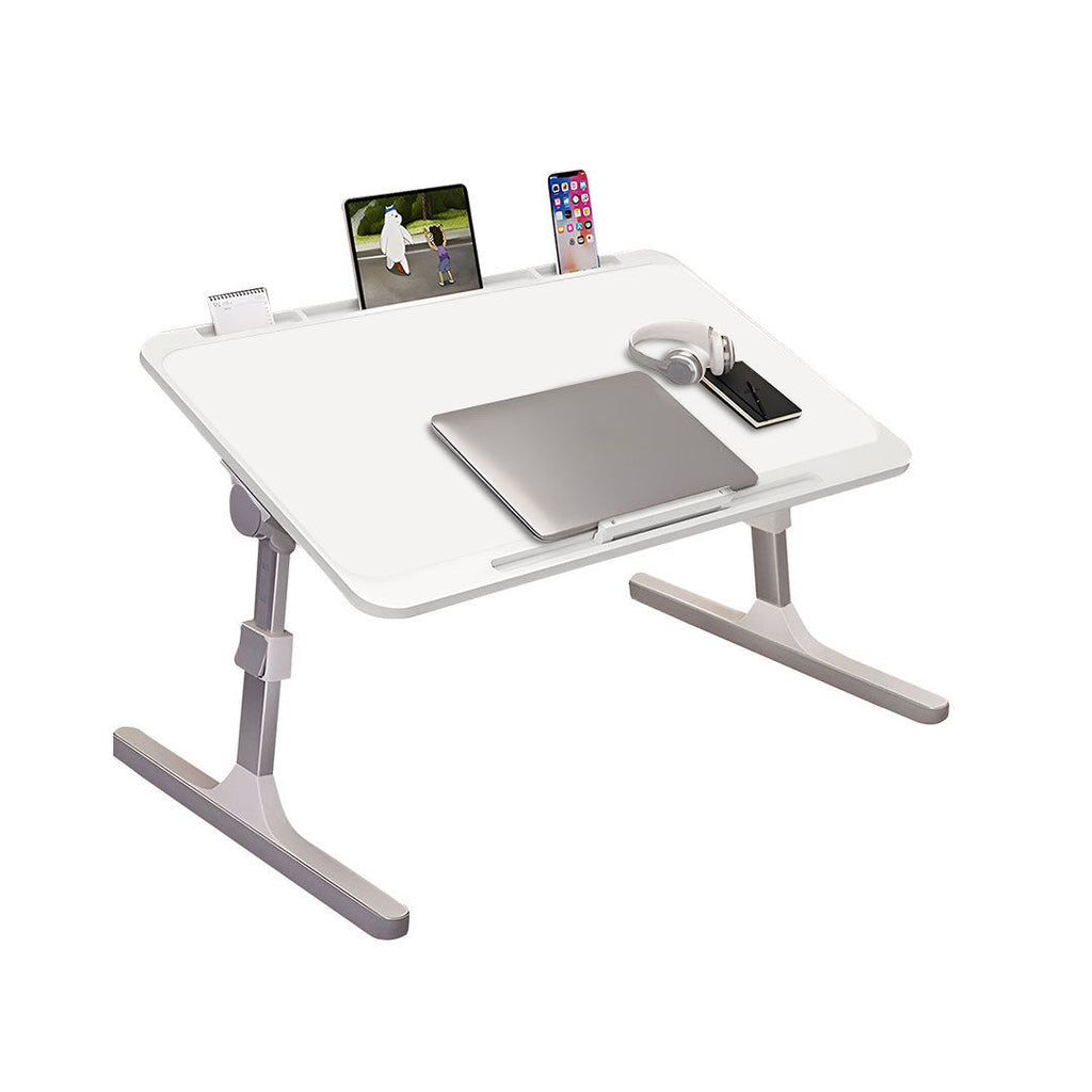 SOGA 70X45cm White Small Laptop Bed Portable Foldable Study Table Adjustable $ 94.50