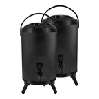 SOGA 2X 16L Stainless Steel Insulated Milk Tea Barrel Hot and Cold Beverage Dispenser Container with Faucet Black $ 205.50