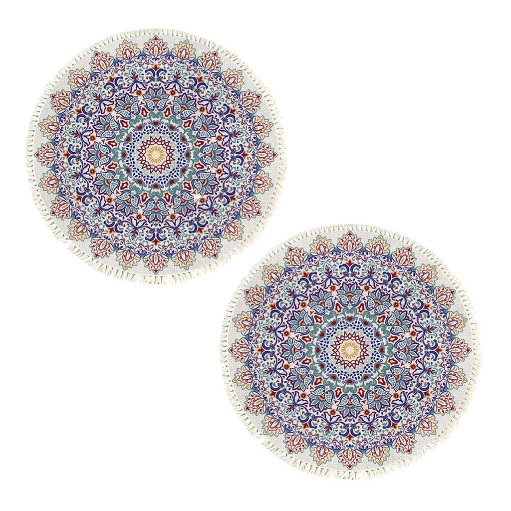 SOGA 2X 120cm Mandala Round Area Thick Anti-slip Doormat, Home Decor $ 142.50