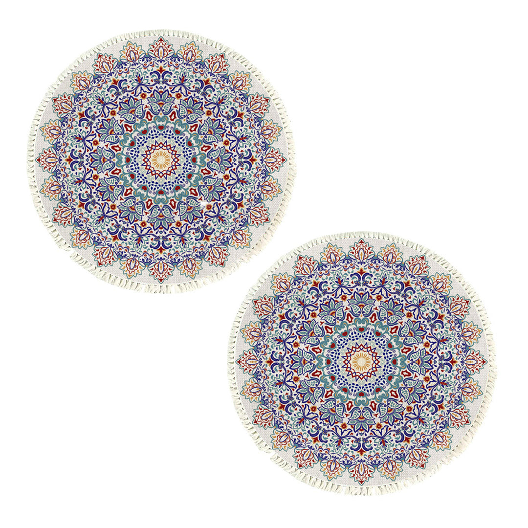 SOGA 2X 120cm Mandala Round Area Thick Anti-slip Doormat, Home Decor $ 142.50
