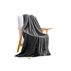 SOGA Grey Throw Blanket Warm Cozy Double Sided Thick Flannel Coverlet Fleece Bed Sofa Comforter $ 93.50