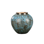 SOGA 21x22cm Light Blue Small Ceramic Flower Vase Elegant Living Room Home Decor