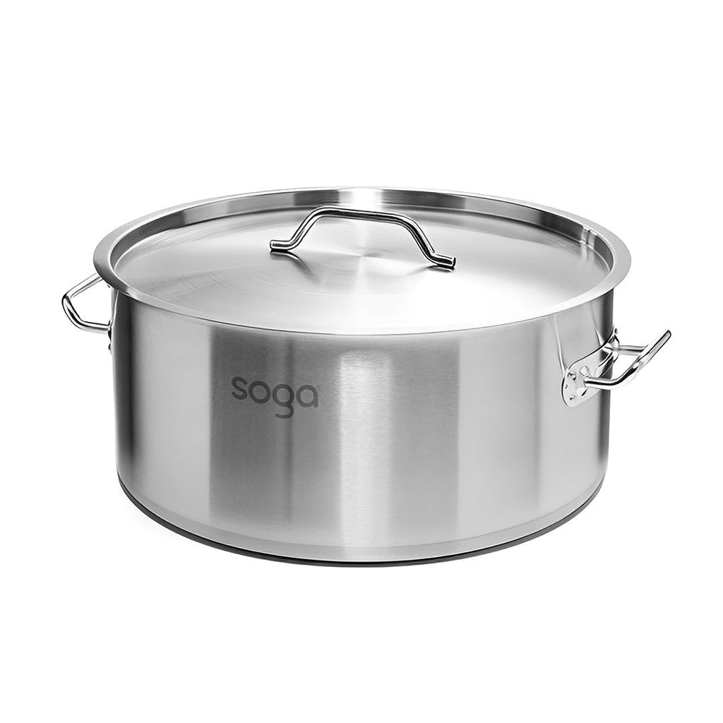 SOGA Stock Pot 9Lt Top Grade Thick Stainless Steel Stockpot 18/10 $ 92.50