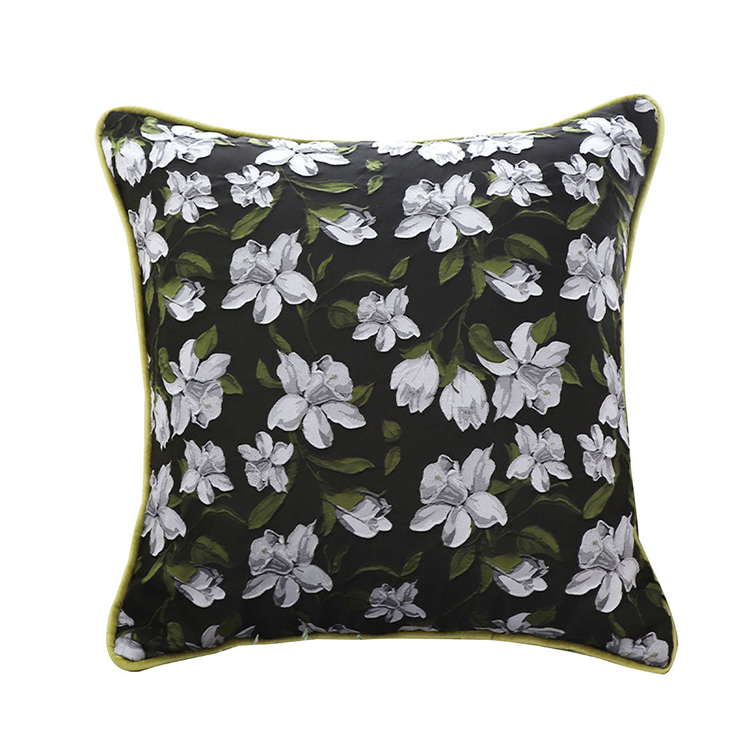 SOGA 45cm Subtle Foliage Green Pillow Subtle Orchid Blossom Square Throw Pillow $ 55.50
