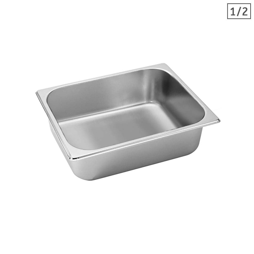 SOGA Gastronorm GN Pan Full Size 1/2 GN Pan 10cm Deep Stainless Steel Tray $ 29.90