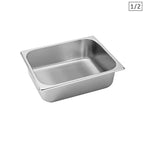 SOGA Gastronorm GN Pan Full Size 1/2 GN Pan 10cm Deep Stainless Steel Tray $ 29.90