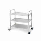 SOGA 3 Tier Stainless Steel Kitchen Dinning Food Cart Trolley Utility Size 95x50x95cm Large $ 255.50