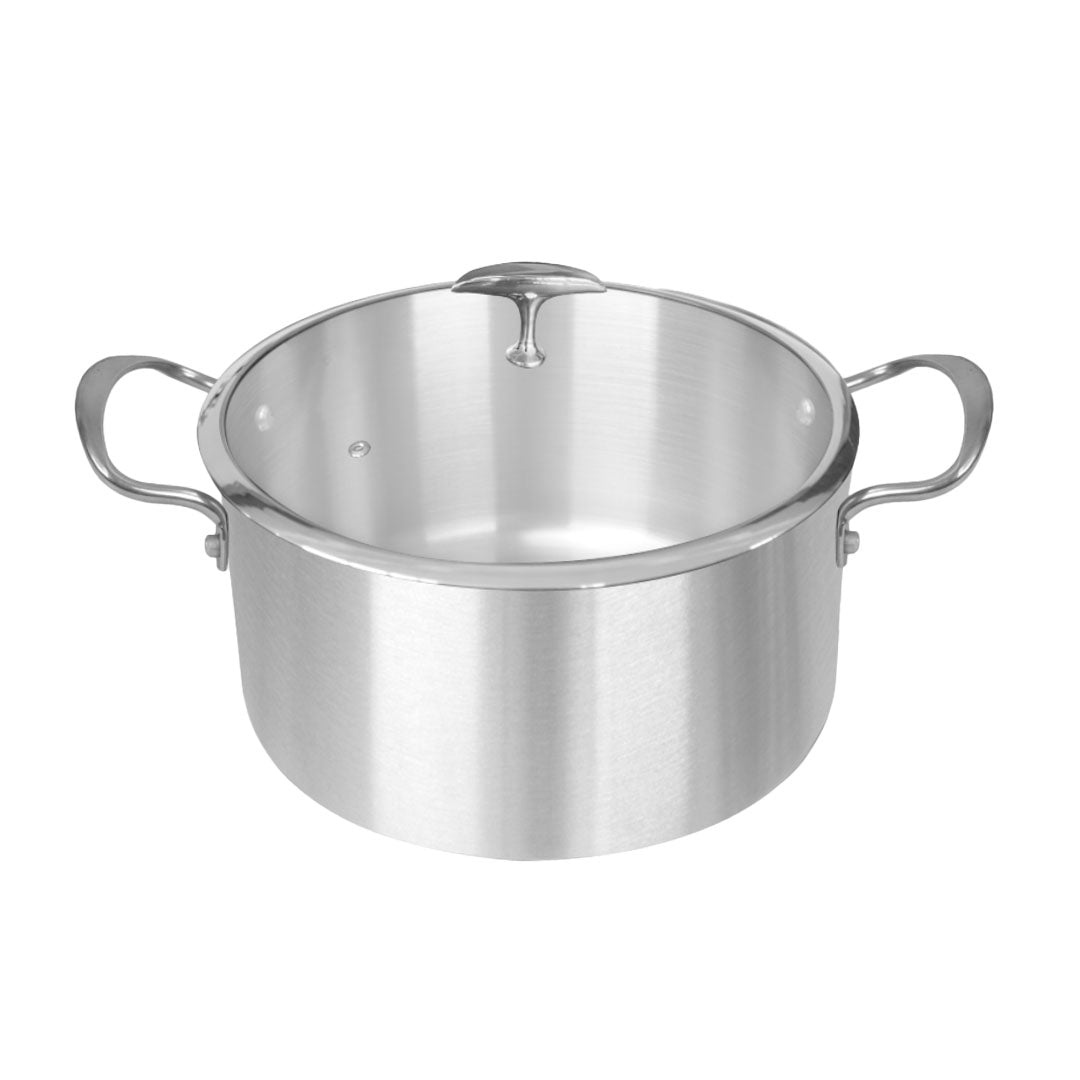 SOGA Stainless Steel Casserole With Lid Induction Cookware 26cm