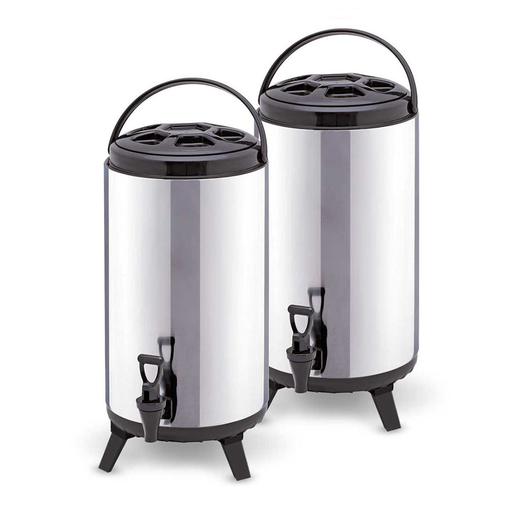 SOGA 2X 14L Portable Insulated Cold/Heat Coffee Tea Beer Barrel Brew Pot With Dispenser $ 184.50